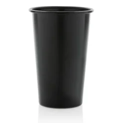 Lekki kubek podróżny 450 ml Alo, aluminium z recyklingu / Czarny P437.201