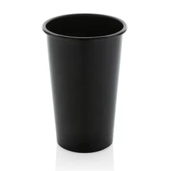 Lekki kubek podróżny 450 ml Alo, aluminium z recyklingu / Czarny P437.201