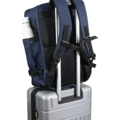Libra plecak na laptopa o przekątnej 17 cali o pojemności 25 l wykonany z materiałów z recyclingu z certyfikatem GRS / Melanż szary 13011180