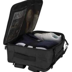 Libra plecak na laptopa o przekątnej 17 cali o pojemności 25 l wykonany z materiałów z recyclingu z certyfikatem GRS / Melanż węglowy 13011184
