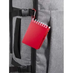 Lig Mini outdoorowy zestaw z notatnikiem w miękkiej okładce z tworzyw sztucznych pochodzących z recyklingu i długopisem (niebieski tusz) / Czerwony 10705121