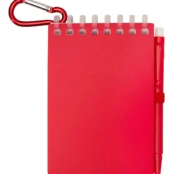 Lig Mini outdoorowy zestaw z notatnikiem w miękkiej okładce z tworzyw sztucznych pochodzących z recyklingu i długopisem (niebieski tusz) / Czerwony 10705121