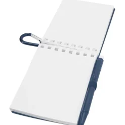 Lig Mini outdoorowy zestaw z notatnikiem w miękkiej okładce z tworzyw sztucznych pochodzących z recyklingu i długopisem (niebieski tusz) / Melanż zielony 10705162