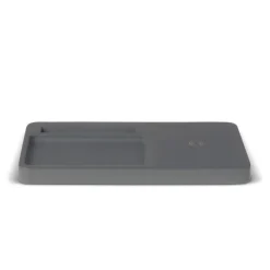 Limestone Desk organizer with wireless charger 5W / Szary LT95045-N0061