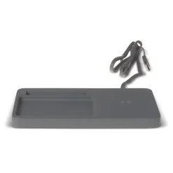 Limestone Desk organizer with wireless charger 5W / Szary LT95045-N0061