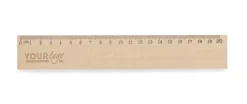 Linijka drewniana 20 cm DALJO / Naturalny 17905-17