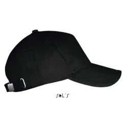 LONG BEACH Czapka 5 pan. / Czarny S00594-BK-M
