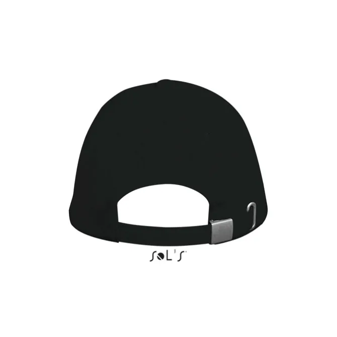 LONG BEACH Czapka 5 pan. / Czarny S00594-BK-M