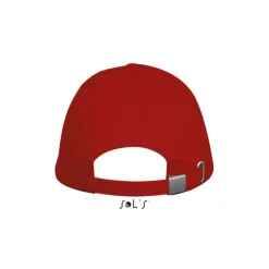 LONG BEACH Czapka 5 pan. / Czerwony S00594-RD-M