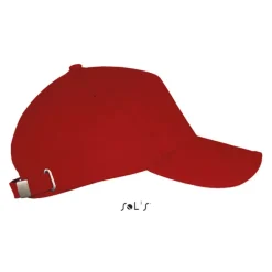 LONG BEACH Czapka 5 pan. / Czerwony S00594-RD-M
