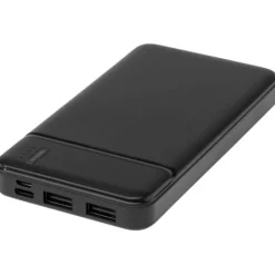 Loop powerbank o pojemności 10 000 mAh z tworzyw sztucznych pochodzących z recyklingu / Czarny 12432190