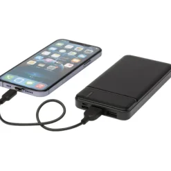 Loop powerbank o pojemności 10 000 mAh z tworzyw sztucznych pochodzących z recyklingu / Czarny 12432190