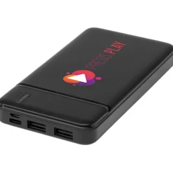 Loop powerbank o pojemności 10 000 mAh z tworzyw sztucznych pochodzących z recyklingu / Czarny 12432190