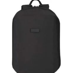 Luma plecak na laptopa z ekranem o przekątnej 15 cali z płótna z recyklingu z certyfikatem GRS o pojemności 10 l / Czarny 13011090