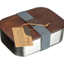 Lunch box ze stalowy z recyklingu PUERTO BANUS MoLu 1000 ml / Szary 398407