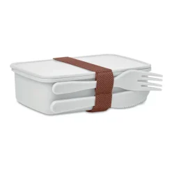 Lunchbox ze sztućcami / Biały MO6254-06