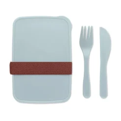 Lunchbox ze sztućcami / Błękitny MO6254-66
