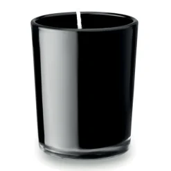 Mała szklana świeca / Czarny MO9030-03
