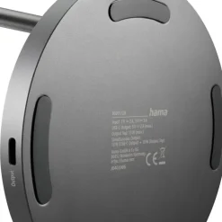 Magnetyczna ładowarka bezprzewodowa 2 w 1, 15W Hama / Czarny VH066-03