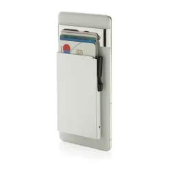 Magnetyczne etui na kartę kredytową, ochrona RFID / Silver P820.9502
