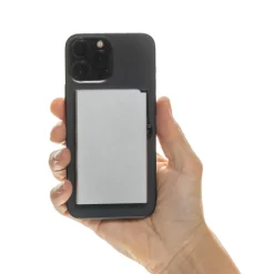 Magnetyczne etui na kartę kredytową, ochrona RFID / Silver P820.9502