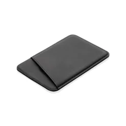 Magnetyczne etui na kartę kredytową do telefonu iPhone 12 / Czarny P820.751