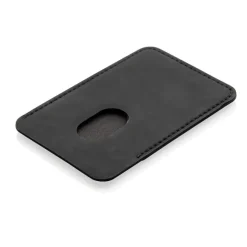Magnetyczne etui na kartę kredytową do telefonu iPhone 12 / Czarny P820.751