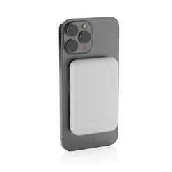 Magnetyczny bezprzewodowy power bank 5000 mAh, 5W Stellar / Biały P322.5903