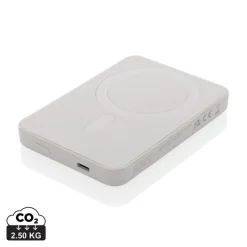 Magnetyczny bezprzewodowy power bank 5000 mAh Magnetix / Biały P322.403
