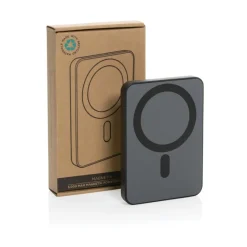 Magnetyczny bezprzewodowy power bank 5000 mAh Magnetix / Czarny P322.401
