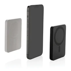 Magnetyczny bezprzewodowy power bank 5000 mAh Magnetix / Biały P322.403