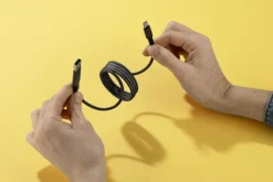 Magnetyczny kabel do ładowania ALEKSA / Srebrny 09184-14