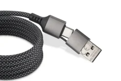 Magnetyczny kabel do ładowania ALEKSA / Srebrny 09184-14