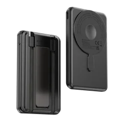 Magnetyczny power bank 5000 mAh Urban Vitamin Redwood / Czarny P322.7101
