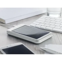 4000 mAH POWERBANK słoneczna / Srebrny mat MO9075-16
