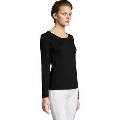 MAJESTIC Damski T-SHIRT 150 / Deep black S11425-DB-S