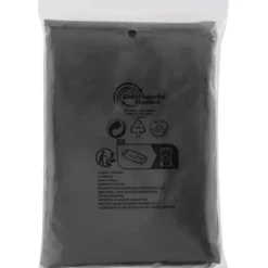 Mayan jednorazowe poncho przeciwdeszczowe z recyklingu z certyfikatem GRS, z pokrowcem do przechowywania  / Czarny 10941790