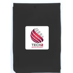 Mayan jednorazowe poncho przeciwdeszczowe z recyklingu z certyfikatem GRS, z pokrowcem do przechowywania  / Czarny 10941790