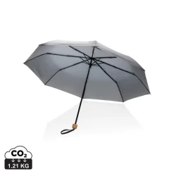 Mały bambusowy parasol 20.5" AWARE™ RPET / Szary P850.572