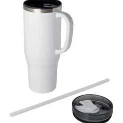 Melbourne kubek ze słomką z certyfikatem RCS 1200 ml / Biały 10080101