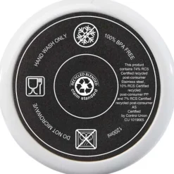 Melbourne kubek ze słomką z certyfikatem RCS 1200 ml / Biały 10080101