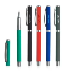 Metalowe piórko kulkowe soft touch / Jagger / Czerwony IP13155152