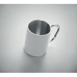 Metalowy dwuścienny kubek300ml / Biały MO6873-06