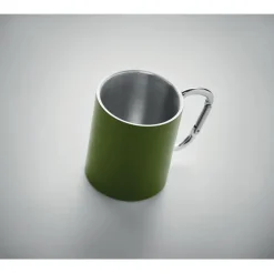 Metalowy dwuścienny kubek300ml / Ciemnozielony MO6873-60