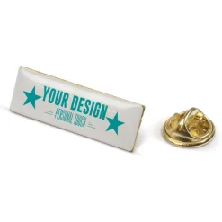 Metalowy pin 30x10mm / Satynowozłoty LT99742-N0092