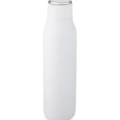 Miedziana butelka izolowana próżniowo Marka o pojemności 600 ml z metalową pętelką / Biały 10067201