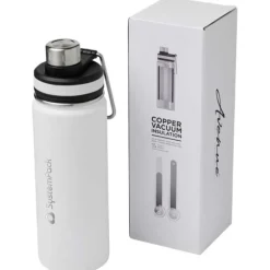 Miedziany, izolowany próżniowo bidon Gessi o pojemności 590 ml / Biały 10064403
