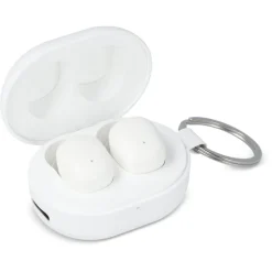 Mini bezprzewodowe słuchawki douszne w rozmiarze breloka / Biały LT95602-N0001