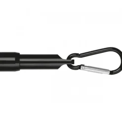 Mini latarka z aluminium z recyklingu BERGAMO / Czarny 529303
