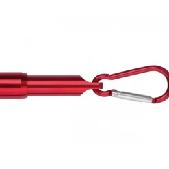 Mini latarka z aluminium z recyklingu BERGAMO / Czerwony 529305